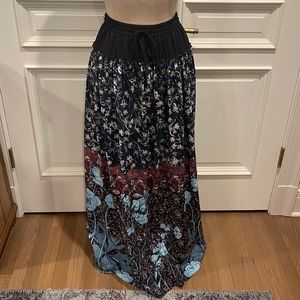 Clover Canyon printed maxi skirt with tie waist